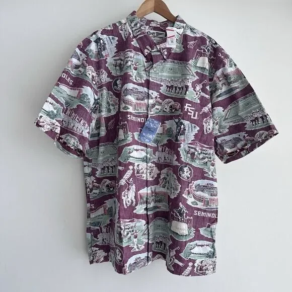Reyn Spooner Hawaiian Shirt Mens XXXL Florida State University Seminoles  FSU NWT